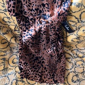 Cheetah like print dress
